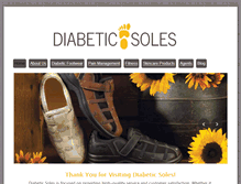 Tablet Screenshot of diabeticsoles.com